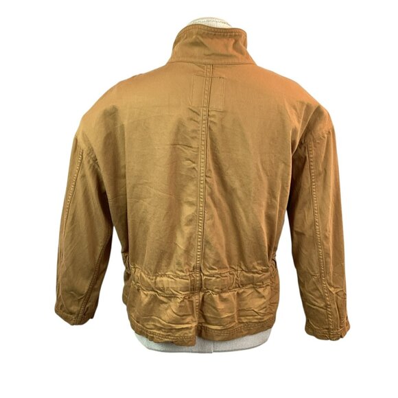 Madewell Snap Front Jacket Womens Medium Cotton  Blend Chestnut Brown - Picture 5 of 12